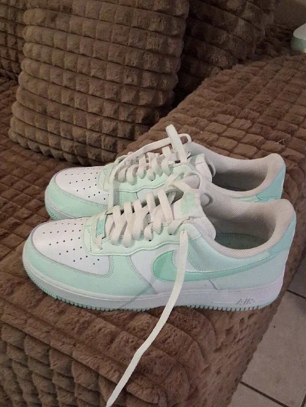 Nike Low-Top Sneakers White Mint Green